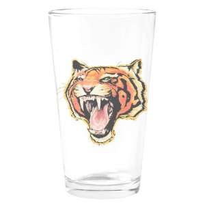  Pint Drinking Glass Wild Tiger 