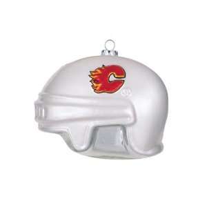  Calgary Flames 3 Collegiate Glass Football Helmet Holiday 