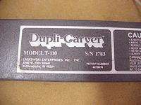 Terrco Dupli Carver Model T 110 Wood Duplicator Carving Machine  