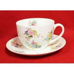   Bone China Classic Tea Cup Saucer and Plate Set: Kitchen & Dining