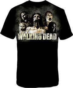   WALKING DEAD Zombies Cracked S M L XL XXL tee t Shirt NEW tv show amc