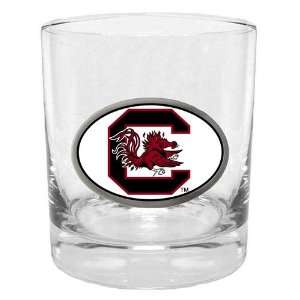   South Carolina Gamecocks NCAA Team Logo Double Rocks Glass Sports