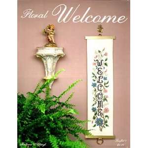  Floral Welcome   Cross Stitch Pattern Arts, Crafts 