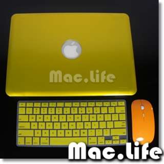 SALE METALLIC Case for Macbook PRO 13 +KB Skin + Mouse  
