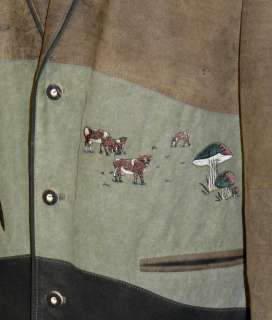  BROWN Men German Hunting Ranch Western Rugged JACKET Coat / 52 2XL XXL
