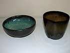 raku pottery bowl  