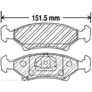  Beck Arnley 088 1518D Axxis Deluxe Brake Pads 