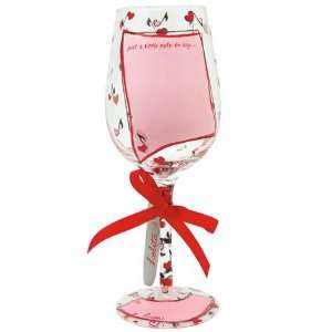    Lolita Personalize It Wine Glass, Love Note