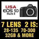 USA Canon Model 5D Mark II +7 Lens Kit 28 135 IS,70 300 IS,650 1300 