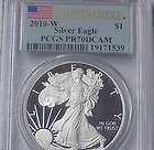 2010 PCGS PR70 $1 American Silver Eagle FIRST STRIKE *has spots*