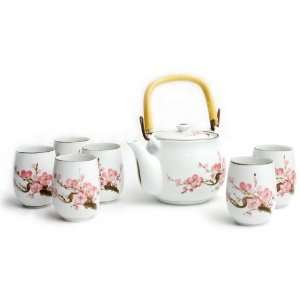  Plum Blossom Porcelain Tea Set