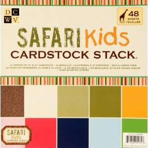   Safari Kids Cardtock Stack 12x12 By The Package Arts, Crafts