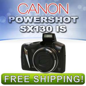 Canon PowerShot SX130 IS Digital Camera (Black) NEW 610074552642 