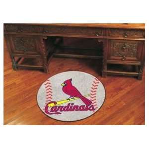  Saint Louis Cardinals Baseball Shaped Rug Sports 