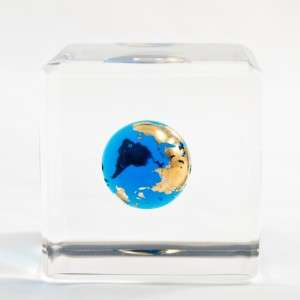 x2 Encased Turquoise & Gold World Marble, Shasta  