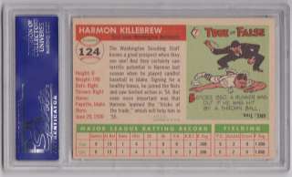 1955 Topps Harmon Killebrew RC #124 PSA 7   Senators  