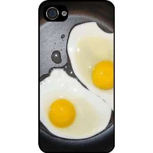  Rikki KnightTM Fried Eggs Black Hard Case Cover for Apple 