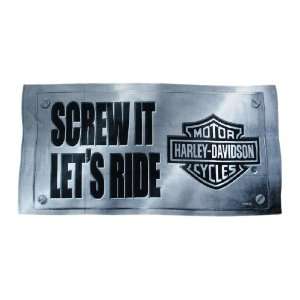  `Screw It, Let`s Ride` Harley Davidson Beach Towel