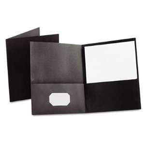  Twin Pocket Portfolio Embossed Leather Grain: Electronics