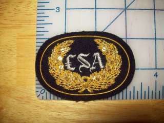 Civil War reenactor hat badge CS with wreath LG  