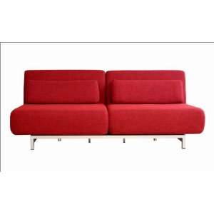    Donelle Convertible Split back Sofa/Bed in Red 