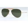 /62 ~ 62mm Lens size ~ Gold Color Frame with Ray Ban Grey/Green Color 