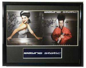 SIGNED WAYNE STATIC X AUTOGRAPHED CD FRAMED NICE  