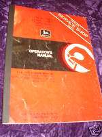 John Deere 1010 Cultivator Operators Manual OMN159595  