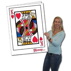  2x3 King of Hearts Huge Valentines Day Card W/Envelope 