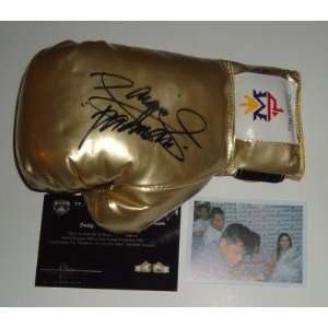 MANNY PACQUIAO signed *BOXING GOLD GLOVE* W/COA RARE   Autographed 