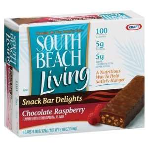 South Beach Living Snack Bar Delights Chocolate Raspberry Bars (6 per 