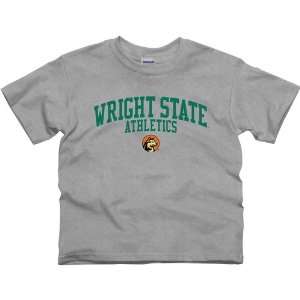   Wright State Raiders Youth Athletics T Shirt   Ash