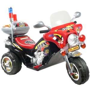   HL889 5 Harley Style Battery Operated Bike Red/Black: Toys & Games
