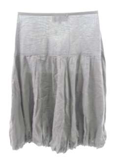 IRENE VANRYB Gray Pleated Full Skirt Sz 36  