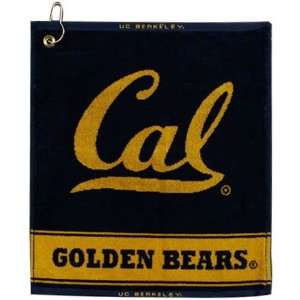 NCAA Cal Golden Bears Woven Jacquard Golf Towel:  Sports 