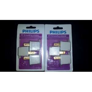  Philips 3/2 Grounding Adapter 3 Pack