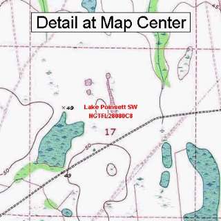  USGS Topographic Quadrangle Map   Lake Poinsett SW 