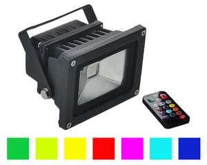 10w LED RGB Remote Control Color Flood Light Outdoor Wall Wash Lamp 
