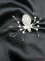 Sparkling Large Crystal SPIDER Pin Brooch Gorgeous  