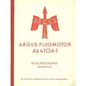  ARGUS As 410 A 1 Aircraft Engine Handbook Manual 