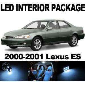 Lexus ES300 2000 2001 WHITE 10 x SMD LED Interior Bulb Package Combo 