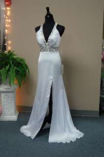 RIVA WHITE Prom Graduation Dress or Pageant / Wedding Gown Size 6 