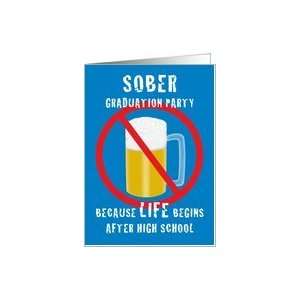  Sober Graduation Party Invitations Card Toys & Games