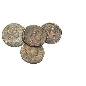  Lot of 4 Late Roman AE3s; Bronze Lot Toys & Games