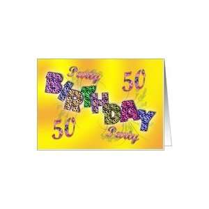  Birthday Party invitation 50 years old Card: Toys & Games