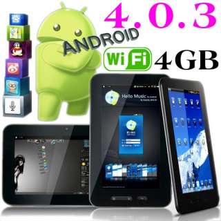 4GB Actions ATM7019 1.2GHz Android4.0.3 WIFI Capacitive Tablet PC 