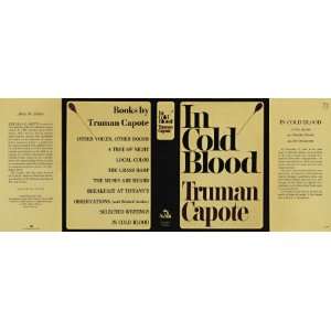  IN COLD BLOOD (facsimile Dust Jacket for the First Edition 