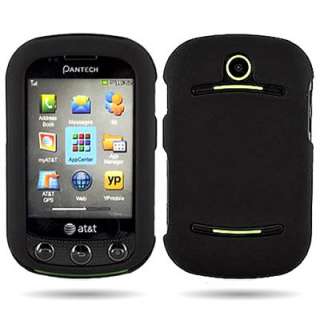   Pursuit II 2 P6010 AT&T Black Rubberized Hard Case Cover +LCD Screen