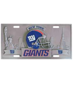 New York Giants Sports Car Plate  