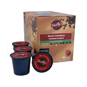 Timothys 18 pc. K Cup Coffees & Teas K Cup Coffee Cups, Colombian 